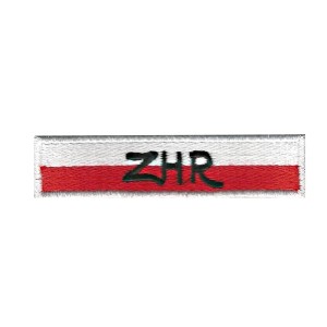 Plakietka ZHR biało-czerwona