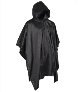 Poncho przeciwdeszczowe Mil-Tec czarne